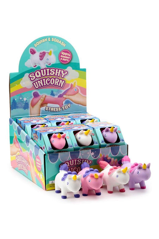 Anti Stress Einhorn fuer Spass und Stressabbau. Ein lustiges Geschenk fuer Einhorn-Fans! Im Display!