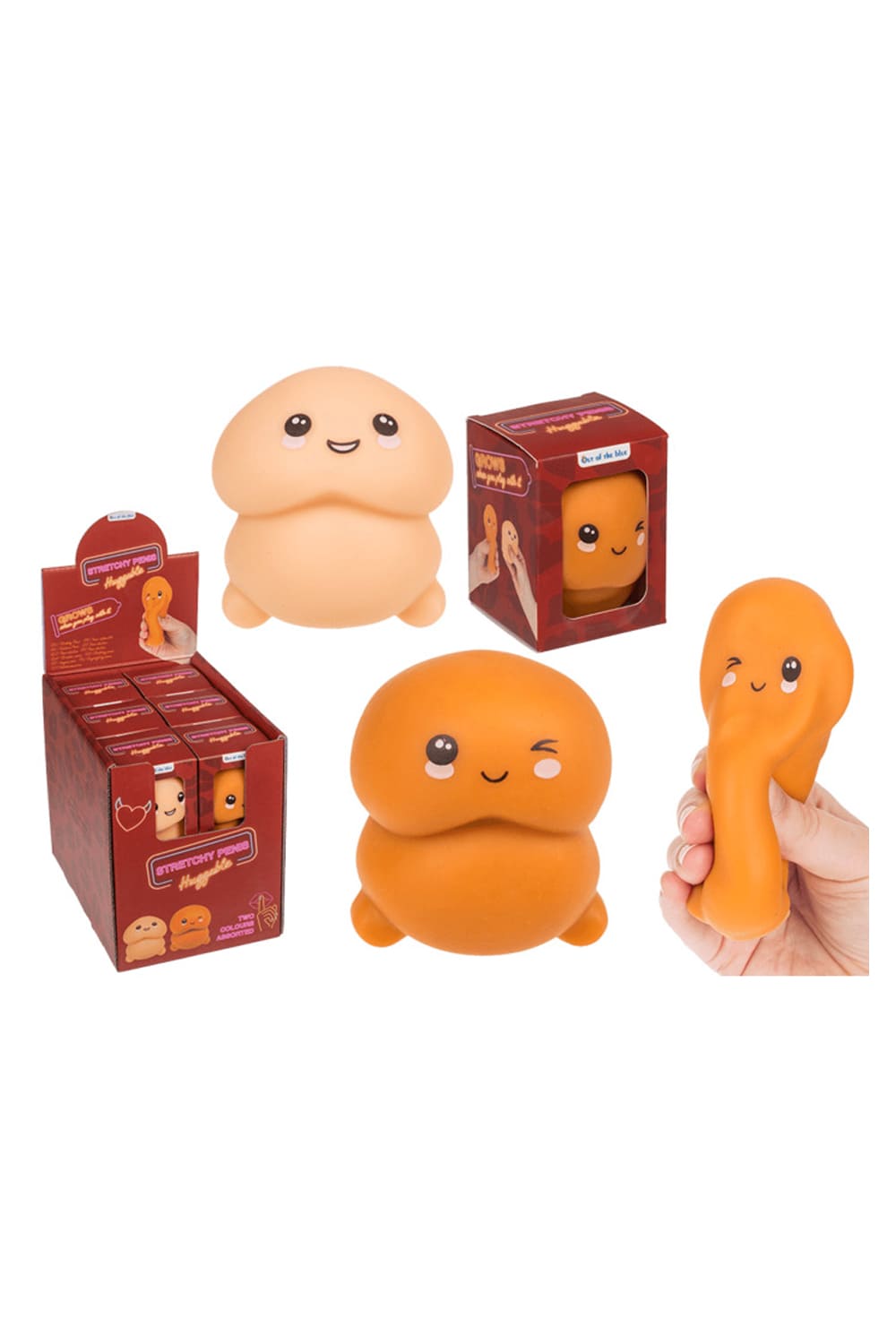 Dieser witzige Penis sorgt fuer den Stressabbau mit viel Humor. Der Anti Stress Willy ist mit Sand gefuellt und ist ein lustiges Geschenk fuer Erwachsene. Preis fuer 2 Stk. (1x hellbeige & 1x dunkelbeige).