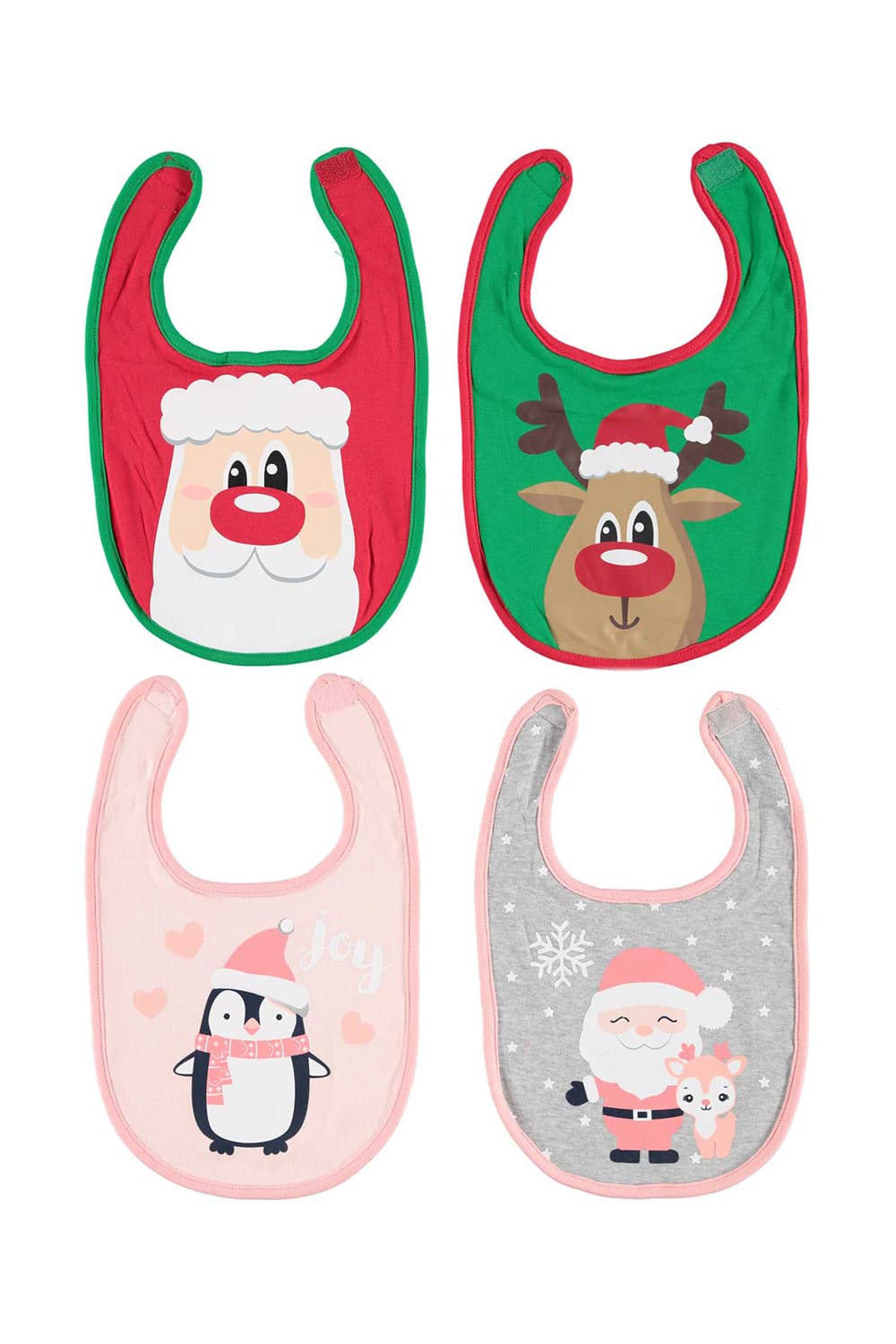 Diese tollen Babylaetzli gibts im 2er Set. Set 1: Pinguin rosa & Weihnachtsmann grau. Set 2: Weihnachtsmann rot & Rentier gruen. Ein suesses Geschenk fuer ein Baby, fuer Neugeborene und fuer Kleinkinder fuer die Adventszeit, fuer die Weihnachtszeit und zu Weihnachten! Weihnachtslatz ist ca. 30 cm und die Breite ca. 22cm.