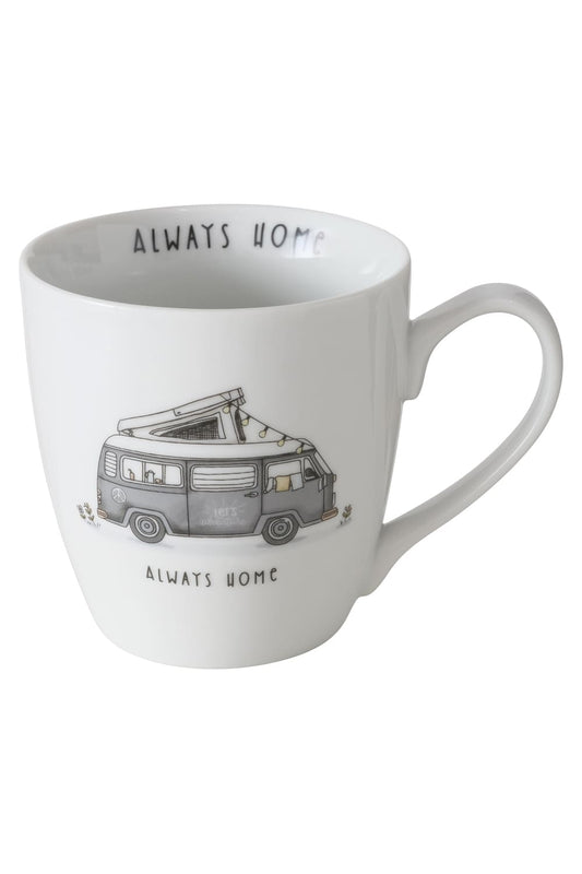 Always home Tasse. Camping Tassen