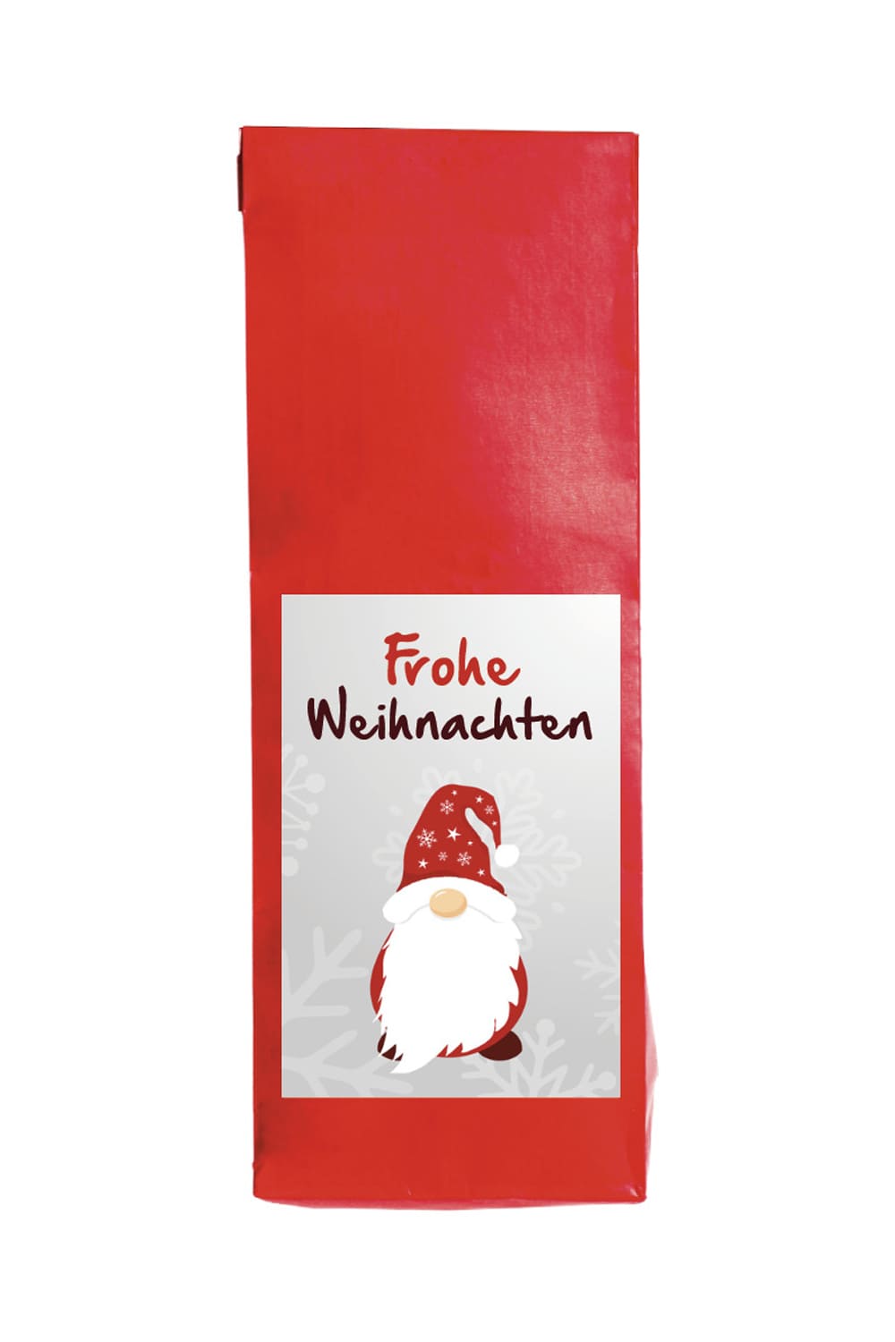 Dieser leckere Fruechtetee ist in einem herzigen Beutel verpackt. Auf dem Beutel ist eine Wichtel Etikette aufgeklebt mit der Aufschrift: Frohe Weihnachten. Ein kreatives kleines Geschenk fuer alle, die gerne Tee trinken. Dieses Teegeschenk ist perfekt fuer die Adventszeit und zu Weihnachten!