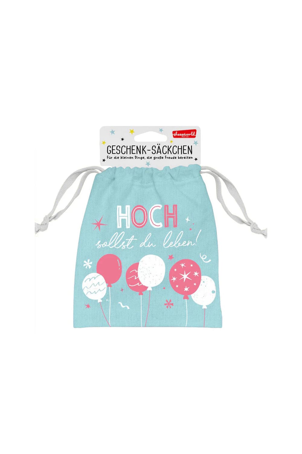 Geschenk-Saeckchen um ein Geldgeschenk kreativ zu Verpacken! Auch ideal zum Befuellen mit Kleinigkeiten. Der Geldbeutel mit dem Spruch: Hoch sollst du leben!