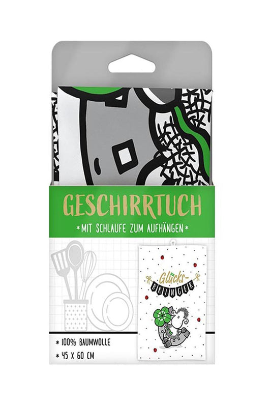 Gluecksbringer Geschirrtuch mit Sheepworld