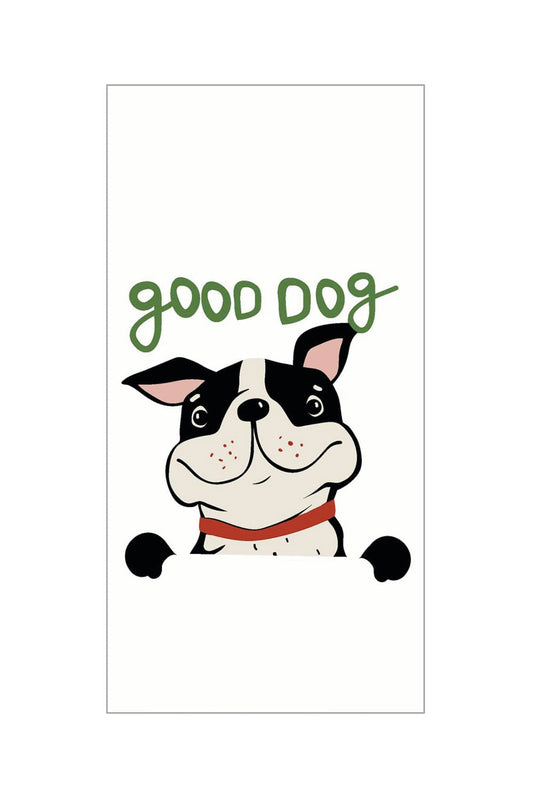 Die beste Begleitung fuer Unterwegs, bei laufender Nase. Diese Motivtaschentuecher eignen sich auch als tolle Dekoration. Motiv auf den Taschentuecher: Good Dog. Hund mit rotem Halsband.