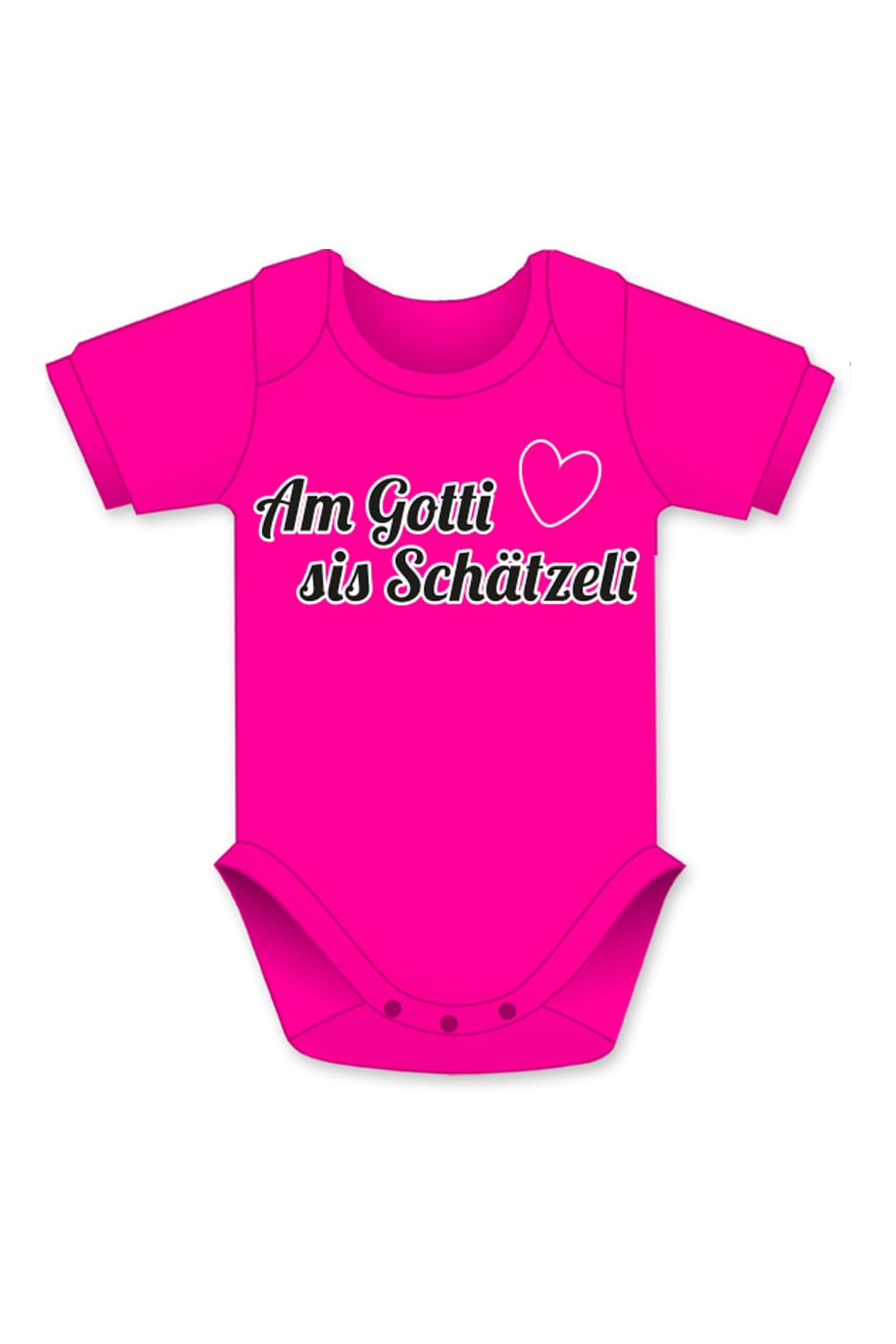 Der Baby Body ist ein suesses Geschenk. Der Baby Body mit dem Spruch: Am Gotti sis Schaetzeli. Jetzt bei Geschenk Insel.