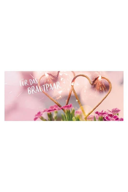 Brautpaar Karte fuer ein Geldgeschenk oder Gutscheingeschenk zur Hochzeit