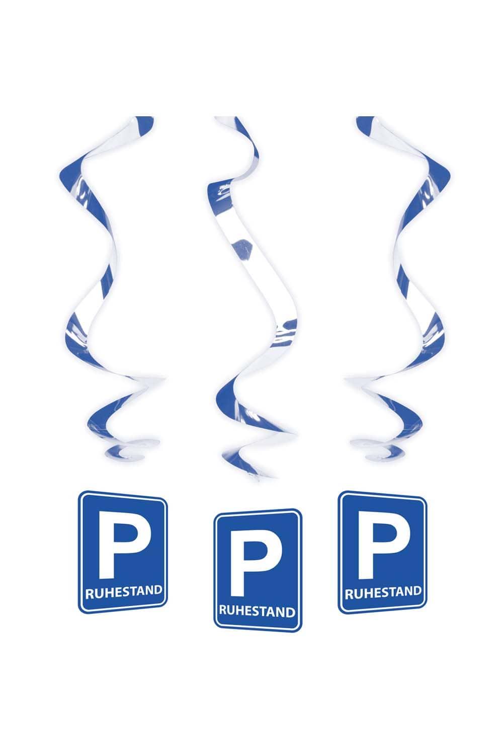 Die Ruhestand Haengedekoration ist perfekt fuer eine Pensionierung. In der Optik eines Parkschildes, nach dem Motto: Parken und chillen.