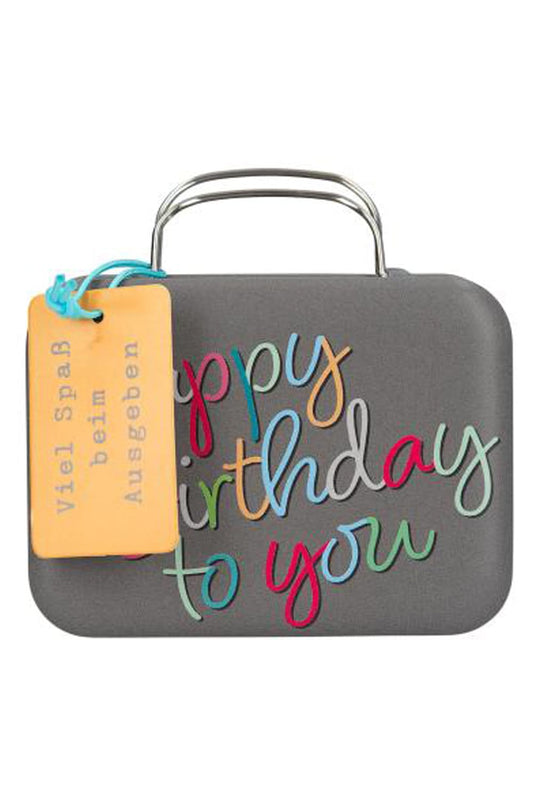 Geldkoffer Geldgeschenk: Happy Birthday to you.
