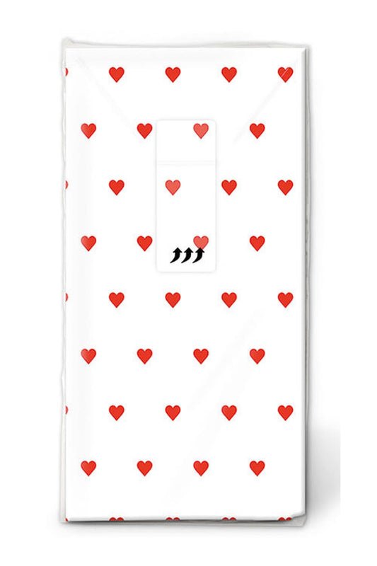 Diese witzigen Herzchen Taschentuecher sorgen bestimmt fuer viel Freude. Die beste Begleitung fuer Unterwegs, vorallem bei laufender Nase. Diese Herz Motivtaschentuecher eignen sich auch als lustige Dekoration fuer das Bad oder fuer die Wohnung. Ein witziges Geschenk oder Mitbringsel fuer jeden Anlass.