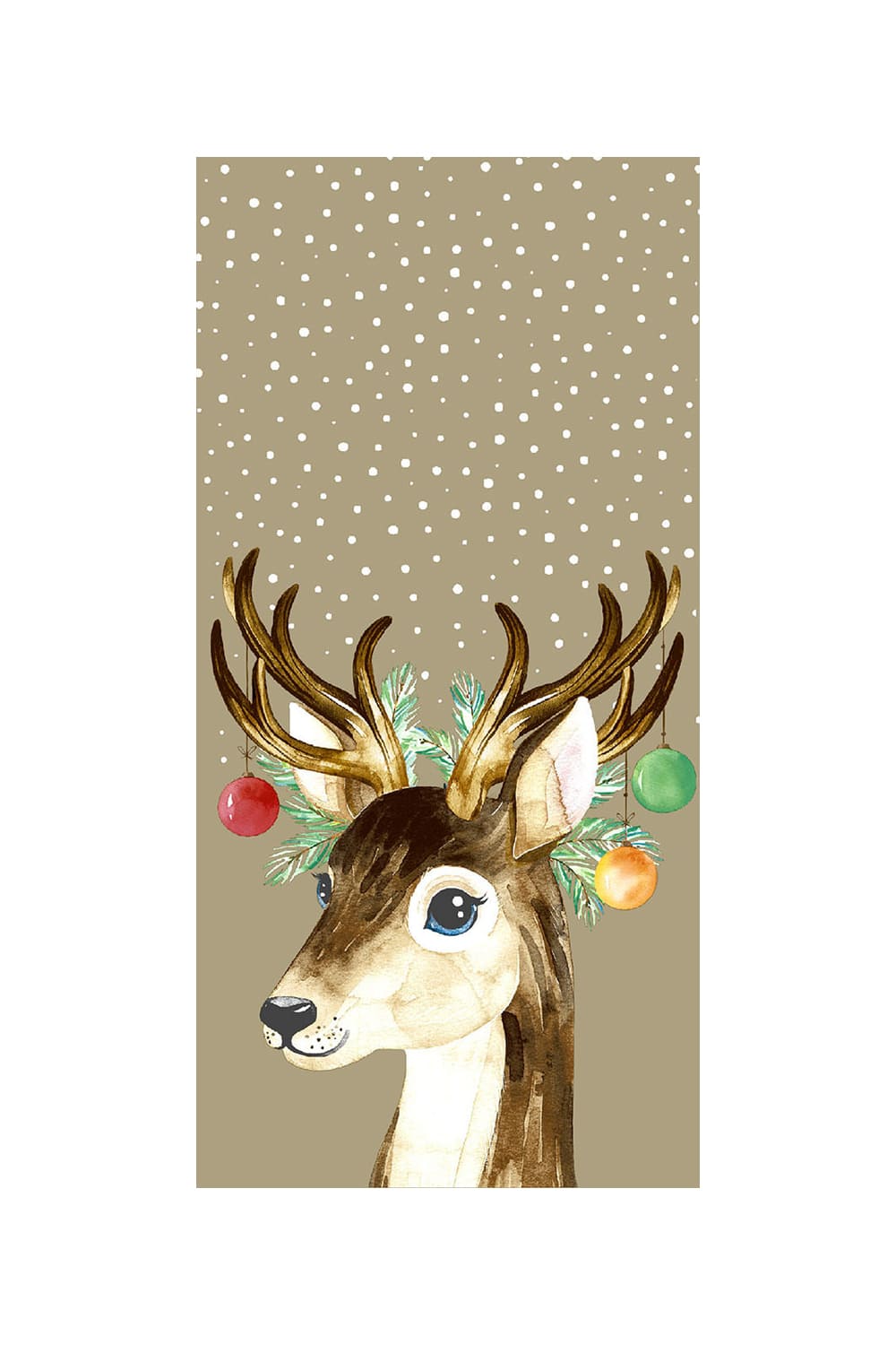 Diese suessen Taschentuecher mit weihnachtlichem Hirsch sorgen fuer viel Freude waehrend der Winterzeit. Ein witziges Geschenk zu Weihnachten.