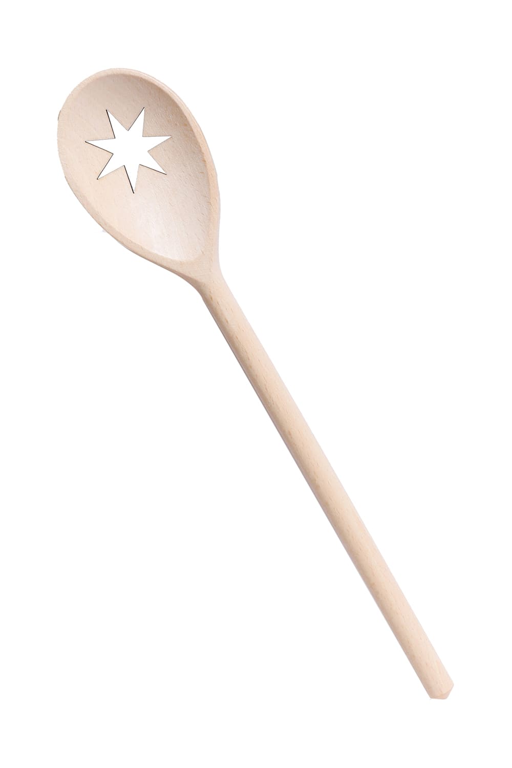 Mit dieser Holzkelle macht das Kochen doppelt so viel Spass. Der Stern ist ausgestanzt. Der Kochloeffel ist ein perfektes Geschenk zu Weihnachten.