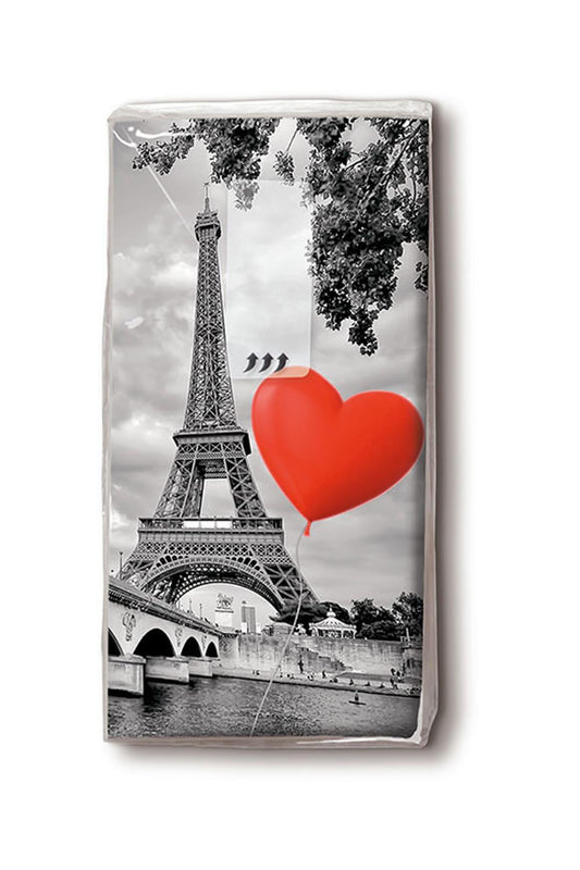Diese herzigen Taschentuecher sorgen fuer viel Freude und Liebe. Die beste Begleitung fuer Unterwegs, vor allem bei laufender Nase. Ein sueßes Geschenk oder Mitbringsel zum Valentinstag, Hochzeit oder sonstigem Anlass. Die Nastuecher mit Eiffelturm und Paris Feeling.