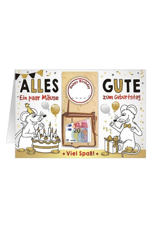 Alles Gute Geburtstagskarte Mausefalle