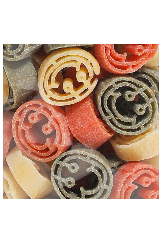 Bunte Motivpasta Smiley