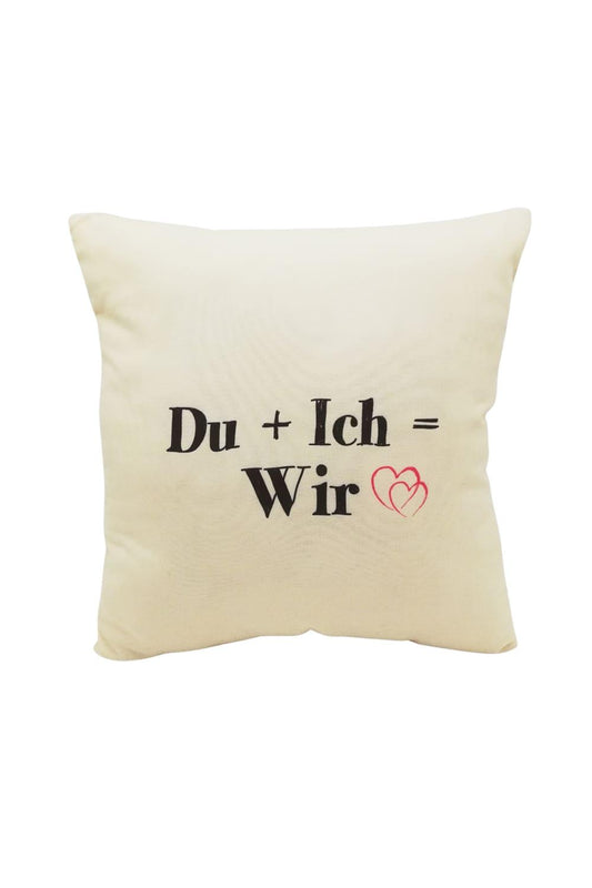 Das Ehe Spruchkissen zum Befuellen! Auf dem Kissen mit dem Spruch: Mr. & Mrs. Jetzt bei Geschenk Insel bequem bestellen!