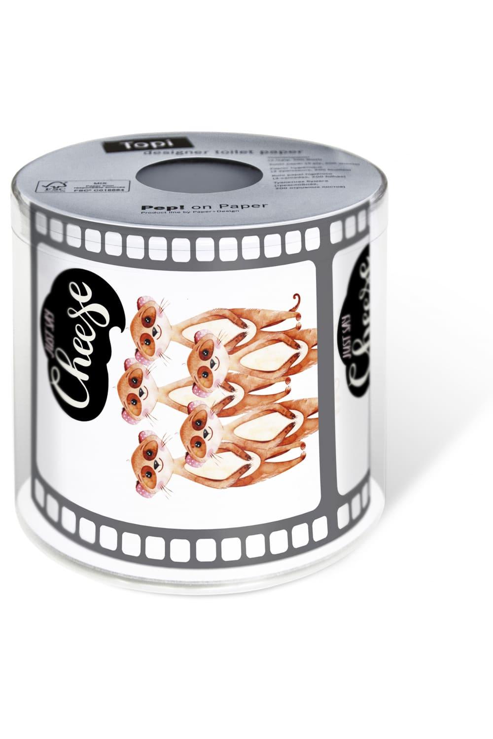 Ein absoluter Spassfaktor fuer das Bad! Das Erdmaennchen Klopapier mit dem Spruch: Just say Cheese. Ein lustiges Geschenk fuer jeden Anlass. Dieses calm and say cheese WC-Papier ist auch ideal fuer eine kreative und lustige Party Dekoration.