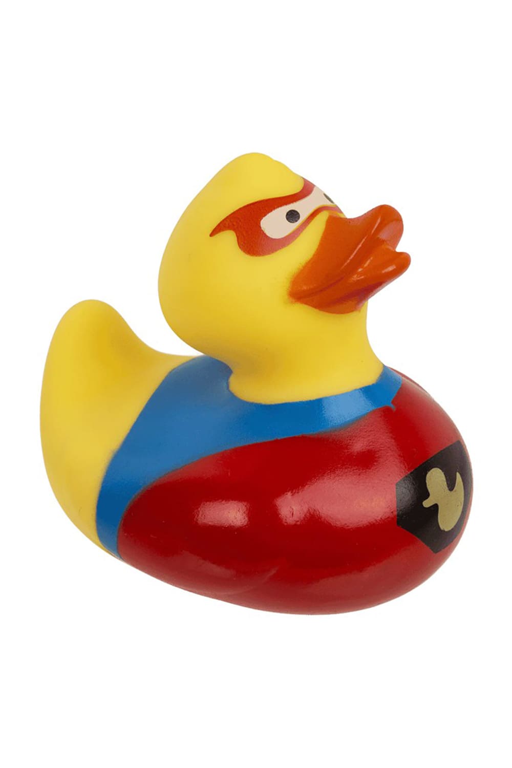 Superheld Badeente mit heldenhaftem Design, 8 cm gross.