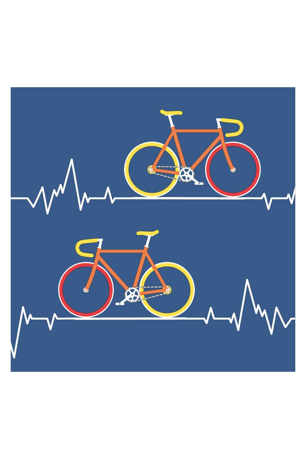 Diese Fahrrad Servietten sind ideal fuer jeden Anlass. Mit dem Motiv: Herzschlag & Velo. Eine Packung beinhaltet 20 Motivservietten.