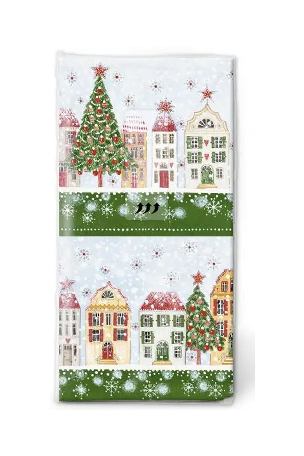 Die Weihnachtsdorf Taschentuecher sorgen fuer viel Freude. Die beste Begleitung fuer Unterwegs, vor allem bei laufender Nase. Ein witziges Geschenk zu Weihnachten.