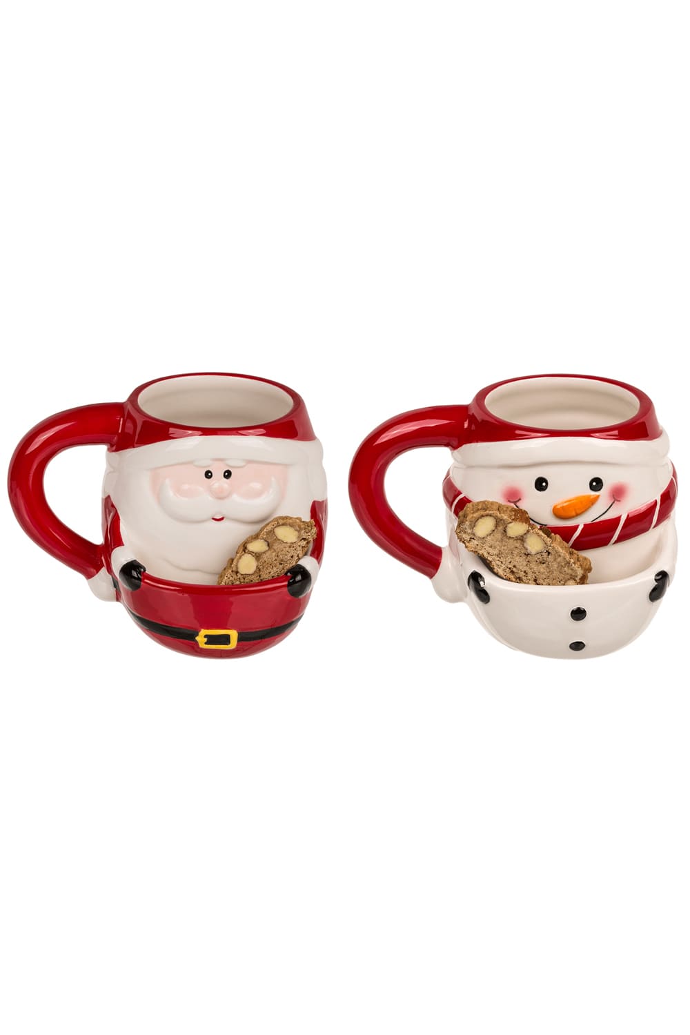 Dieses Geschenk ist perfekt fuer die Weihnachtszeit. Die Tasse gibt es in zwei diversen Motiven: Schneemann & Samichlaus. Die Weihnachtstasse kann beliebig mit anderen Geschenken kombiniert werden. Ausserdem hat sie aussergewoehnliche Tasse ein Guetzlifach. Somit koennte man selbstgebackene Guetzli dazu schenken.