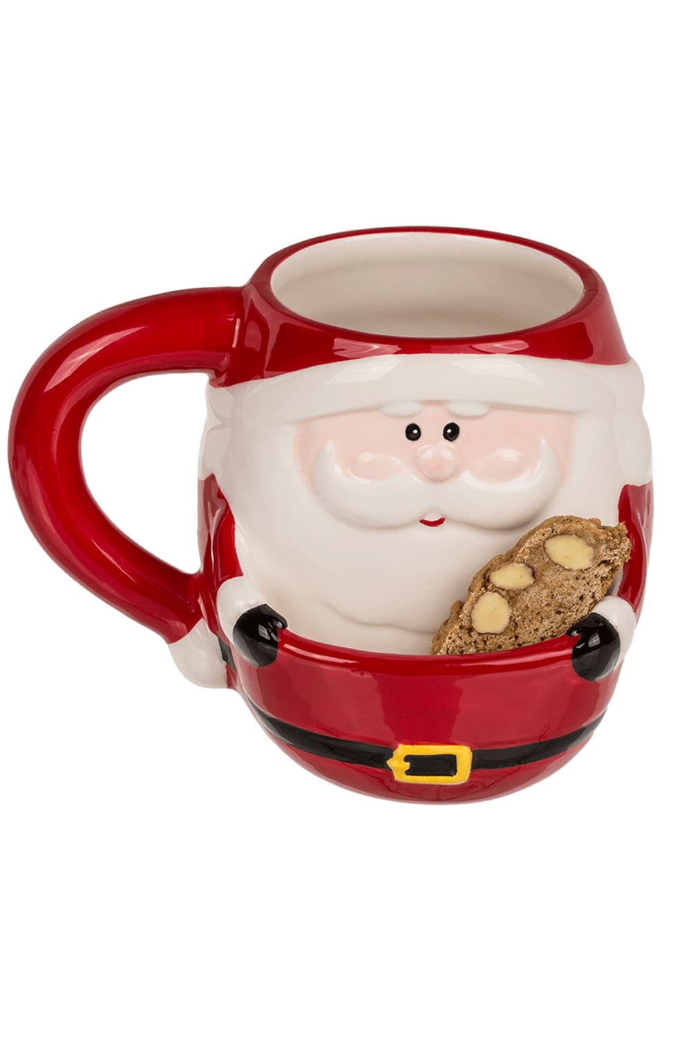 Samichlaustasse mit Guetzlifach. Weihnachtstasse Nikolaus. Tasse mit Keksfach