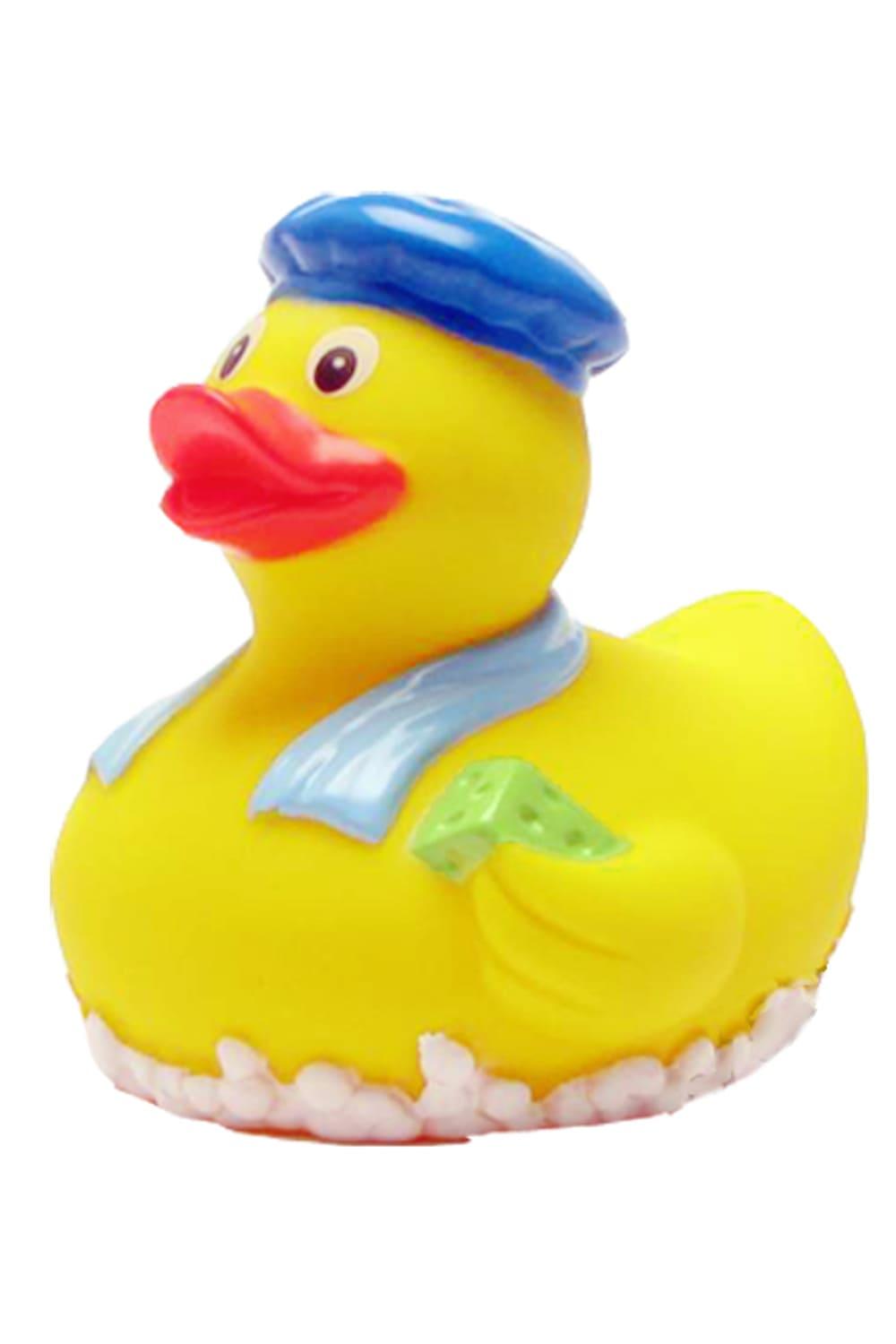 Diese Badeente traegt ihr Entenkleid im Wellness Style. Die Ente hat eine Groesse von 8cm. Ein perfektes Geschenk auch fuer einen Gutschein zum Wellness Tag.