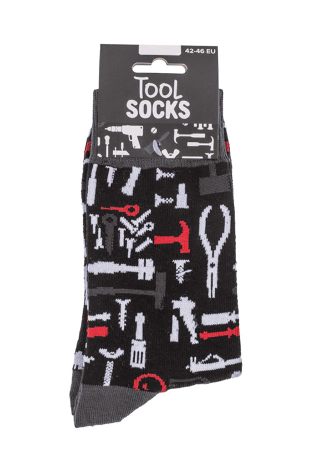 Witzige Spassocken mit Werkzeug Motiv! Diese lustigen Socken sind ein grossartiges Geschenk! Die Motivsocken sind in der Einheitsgroesse (42/46) erhaeltlich.
