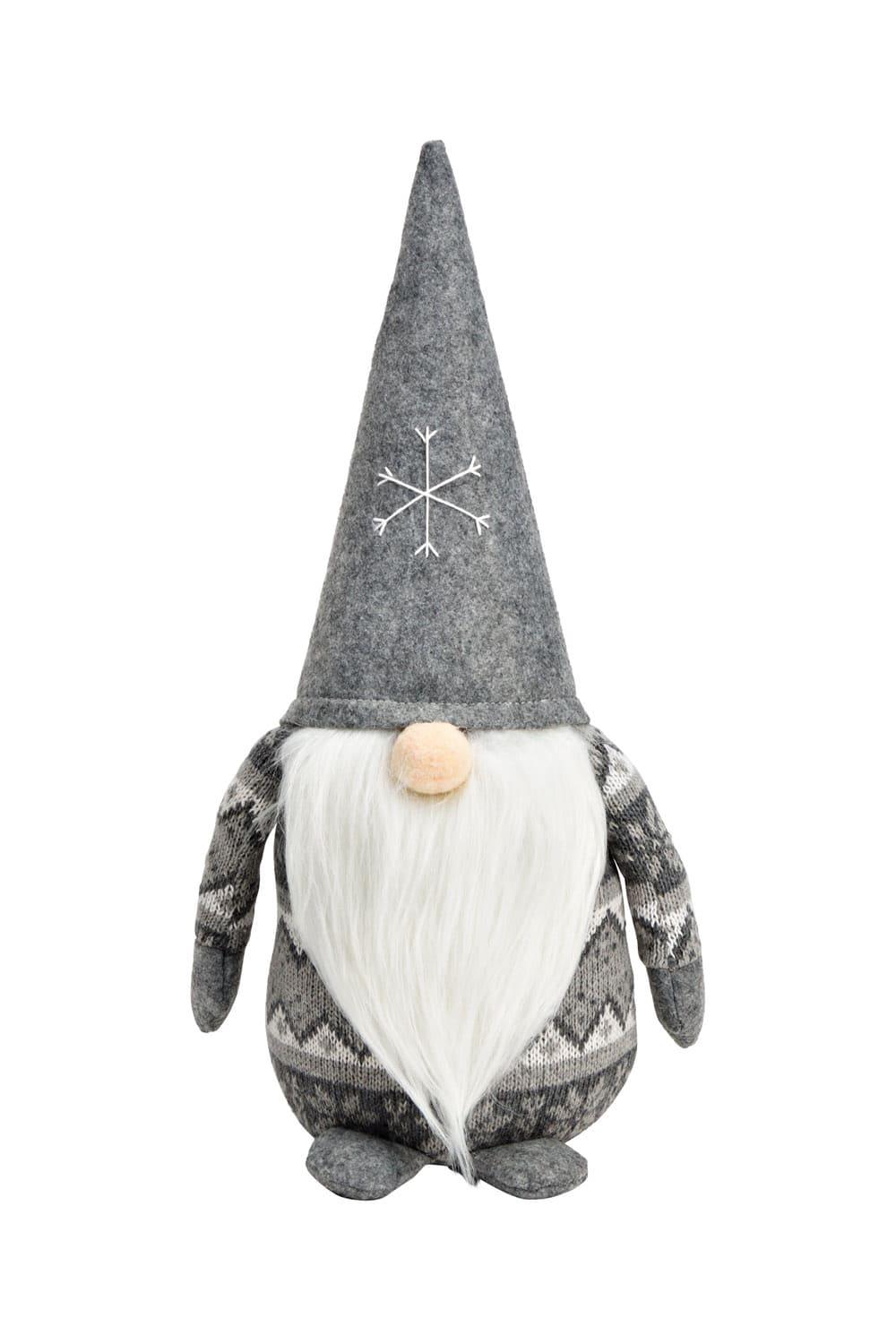 Dieser suesse Textil Wichtel ist einfach ein perfektes Geschenk fuer die Weihnachtszeit und die Wichtelzeit. Der Wichtel traegt eine graue Muetze, auf der eine Schneeflocke aufgestickt ist. Ein kreatives Wichtelgeschenk fuer die Adventszeit!!! Produktinformation: Hoehe ca. 40 cm