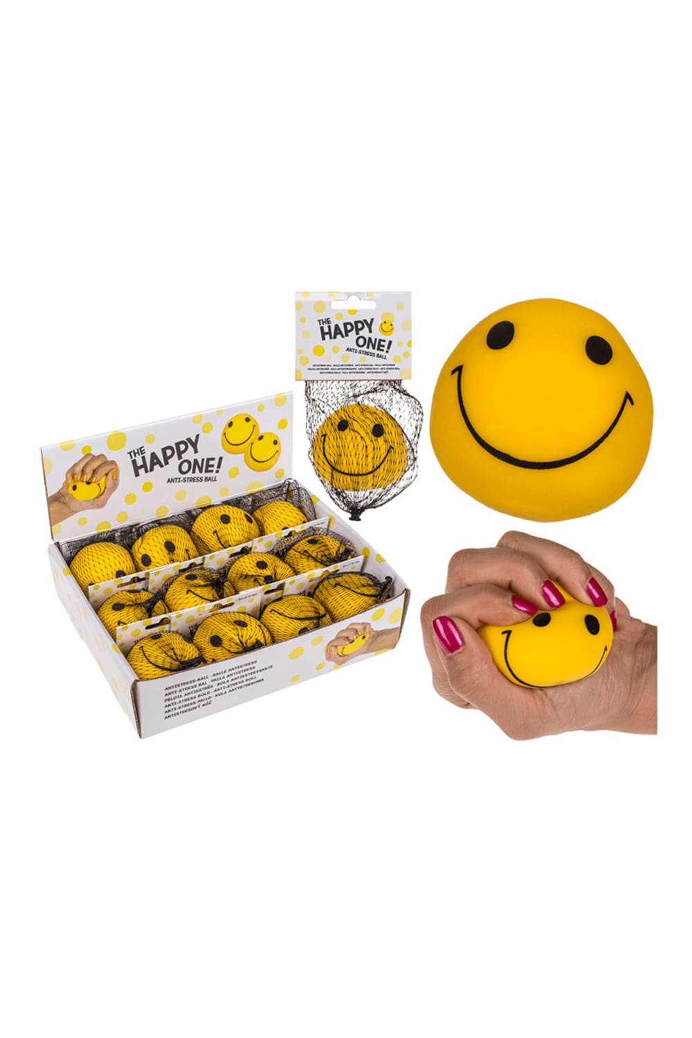 Dieser witzige Anti Stress Ball sorgt fuer den Stressabbau mit viel Freude & Spass. Der Smile Anti Stress Ball ist ein witziges und praktisches Geschenk fuer die Arbeit im Buero, für eine bevorstehende Pruefung, gegen Stress in der Schule oder im Alltag. Hilft auch bei Langeweile!!! Ein lustiges Geschenk fuer jeden Anlass.