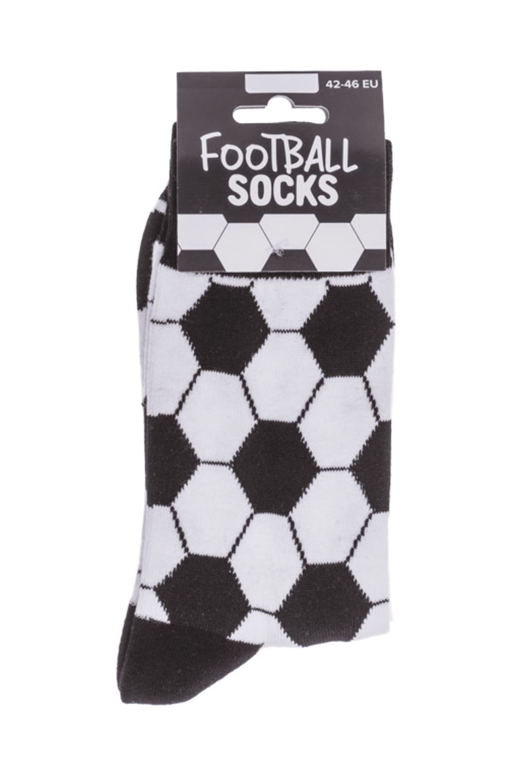 Witzige Spassocken mit Fussball Motiv! Diese lustigen Socken sind ein grossartiges Geschenk! Die Motivsocken sind in der Einheitsgroesse (42/46) erhaeltlich.