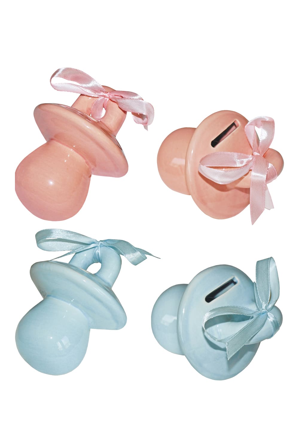 Baby Nuggi Sparkaesseli aus Keramik. Perfektes Geschenk zur Geburt. Der Keramik Schnuller ist in der Farbe blau oder rosa erhaeltlich. Oder zur Belohnung für das abgewöhnen vom Schnuller