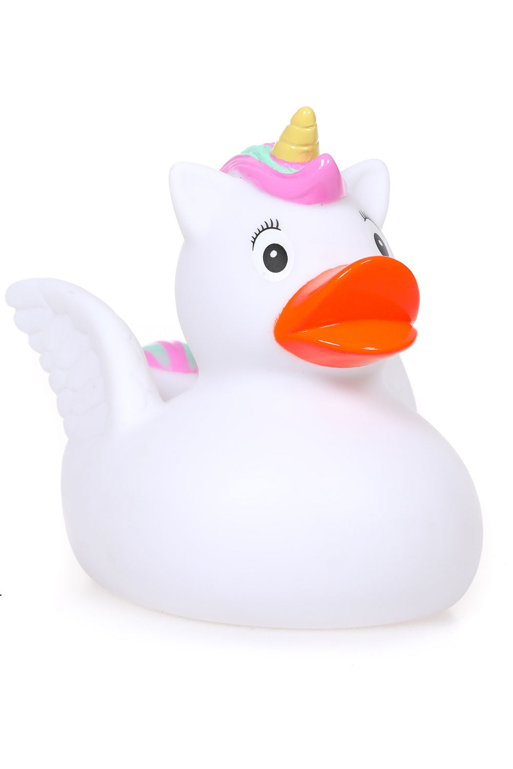 Diese Badeente traegt ihr Entenkleid im Einhorn Look. Die suesse Badeente hat eine Standartgroesse von 8 cm. Ein perfektes Geschenk oder Mitbringsel für Unicorn Fans. Badeenten sind sehr beliebt, weil sie witzig, suess, lustig, praktisch und amuesant sind.