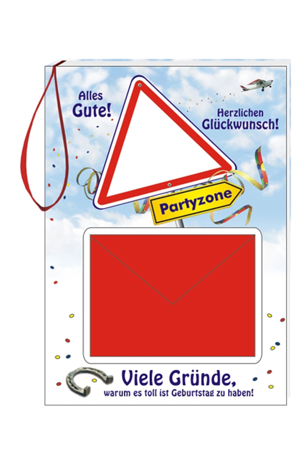 Geburtstag Geschenkbüchlein als tolles Geldgeschenk fuer Frauen und Maenner. Mit witzigen Spruechen, Gedichte und Verse. Mit Couvert fuer das Geld. Alles Gute und herzliche Glueckwuensche. Partyzone Geschenk