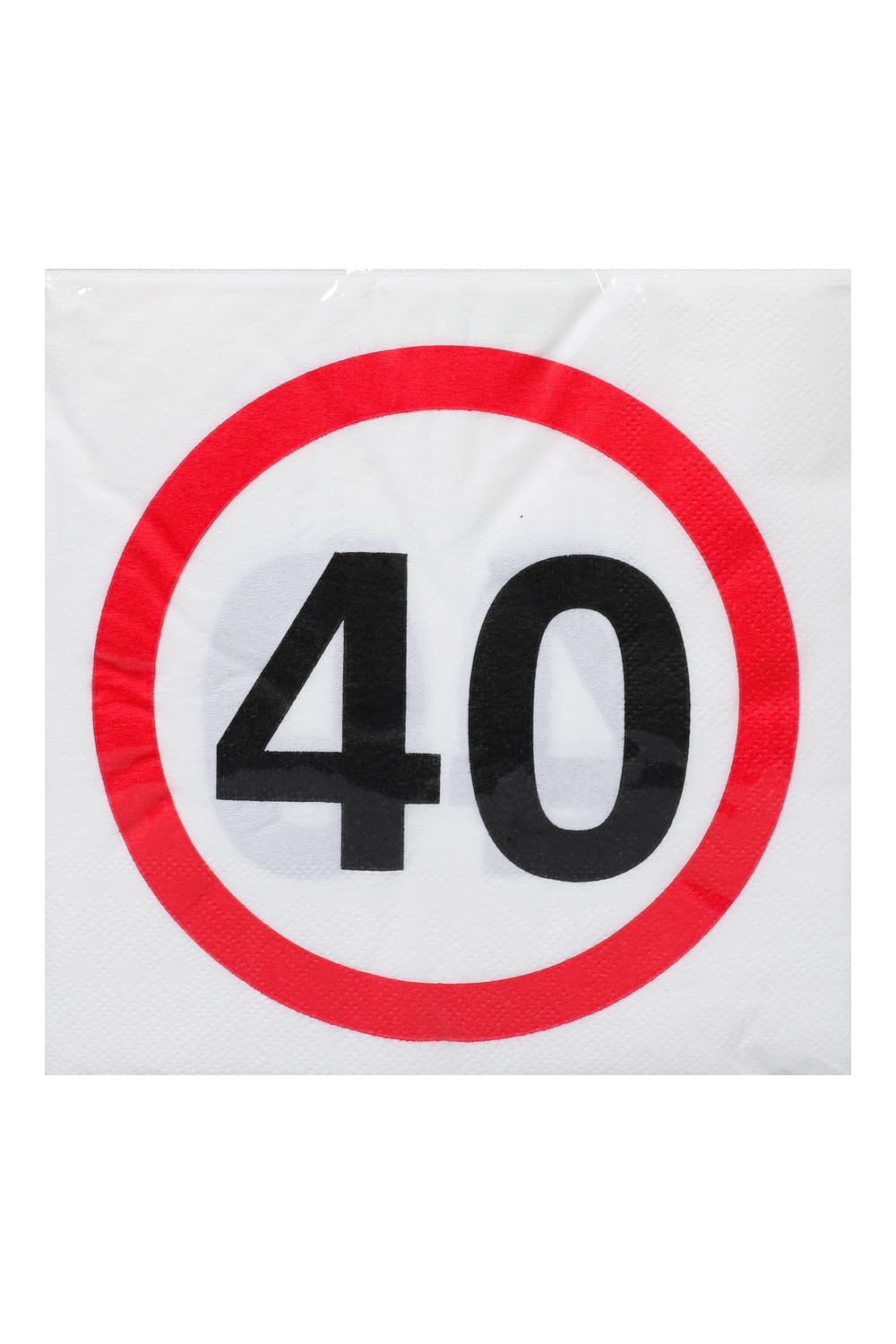 Diese Verkehrsschild Geburtstagsservietten sind perfekt als Geschenk oder Dekoration zum 40. Geburtstag oder fuer eine Jubilaeumsfeier. Eine Servietten Packung beinhaltet 20 Papierservietten. Die Groesse ist ca. 33 x 33 cm (offen).