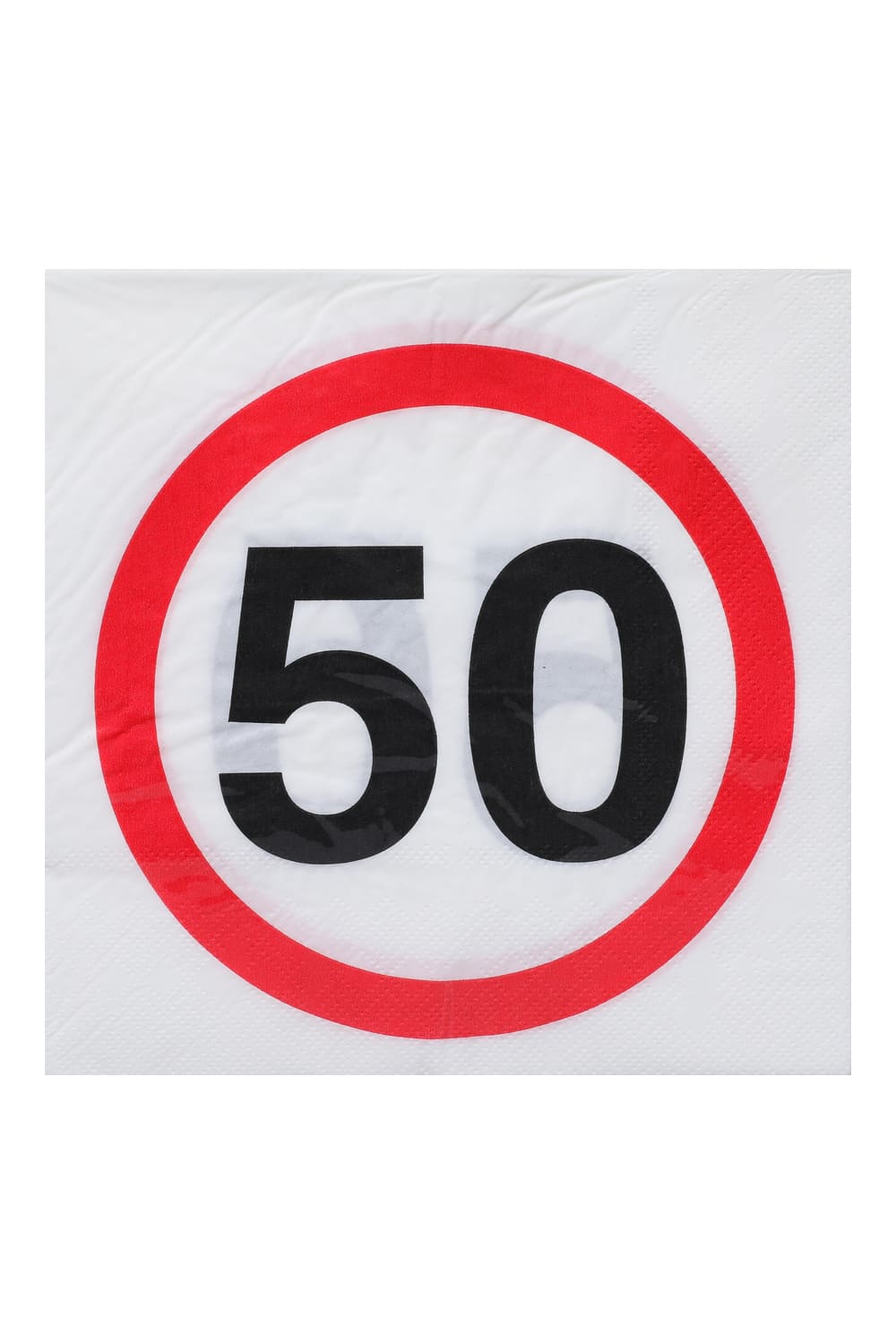 Diese Verkehrsschild Geburtstagsservietten sind perfekt als Geschenk oder Dekoration zum 50. Geburtstag oder fuer eine Jubilaeumsfeier. Eine Servietten Packung beinhaltet 20 Papierservietten. Die Groesse ist ca. 33 x 33 cm (offen).