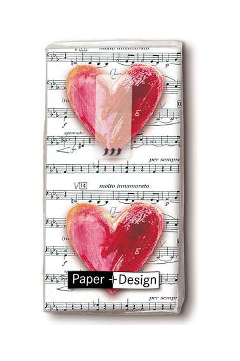 Diese witzigen Herz Taschentuecher sorgen bestimmt fuer viel Freude. Die beste Begleitung fuer Unterwegs, vorallem bei laufender Nase. Diese Musiknoten Motivtaschentuecher eignen sich auch als lustige Dekoration.