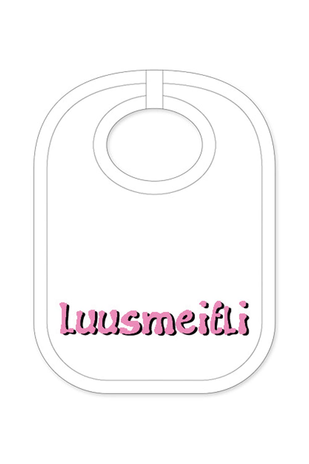 Der Babylatz mit der Aufschrift: Luusmeitliist ein witziges Geschenk für ein Baby, für Neugeborene und für Kleinkinder. Ein ideales Geschenk oder Mitbringsel zur Geburt, zum Geburtstag, zu Weihnachten oder einfach als Geschenk für zwischendurch.