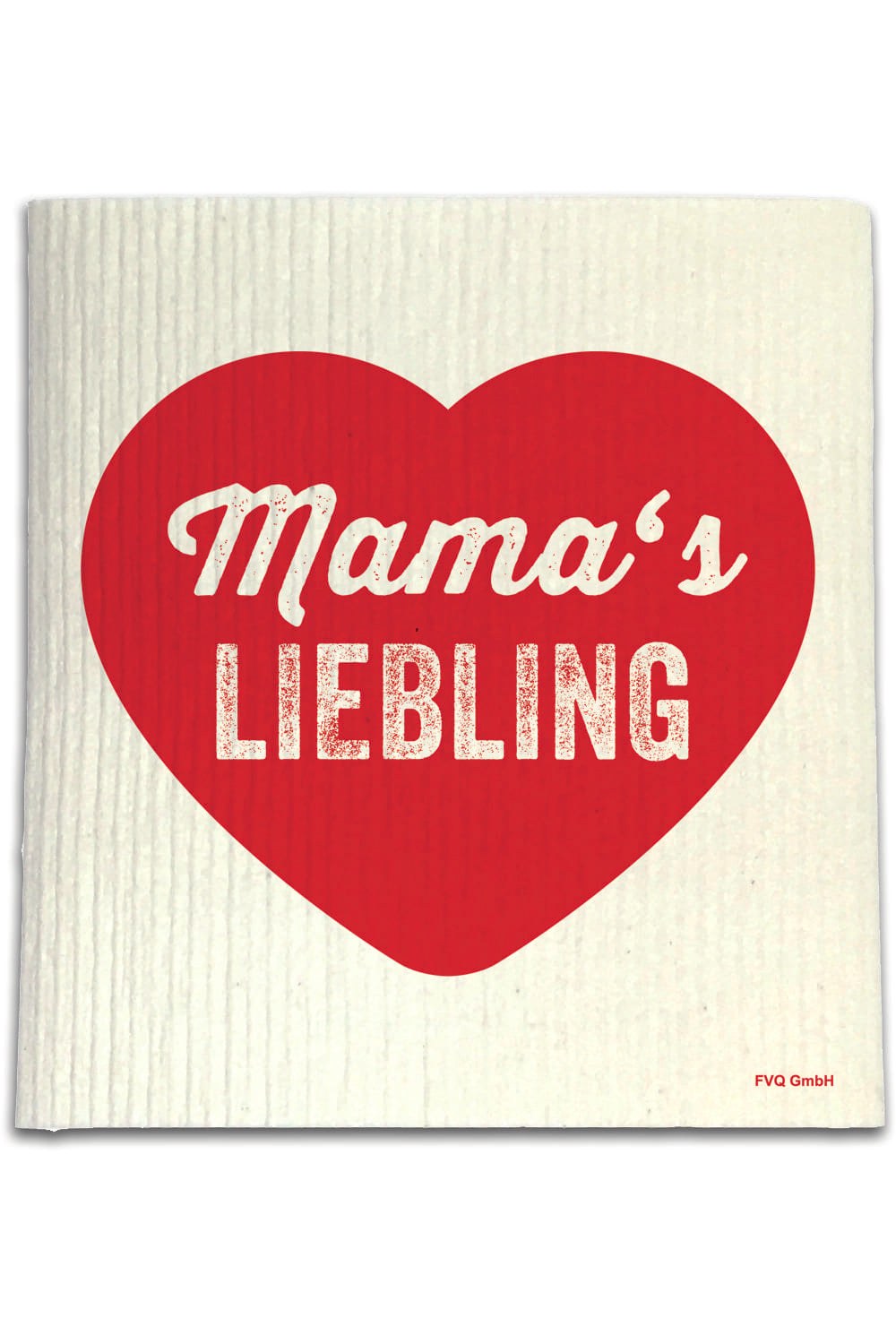 Spuellappen fuer Mama mit Herz. Geschenk zum Muttertag