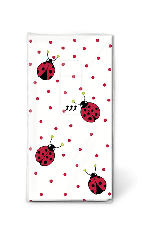 Diese Taschentuecher sorgen fuer viel Freude und Glueck! Die Marienkaefer Motivtaschentuecher sind ideal als Mitbringsel fuer jeden Anlass! Jetzt bei Geschenk Insel.