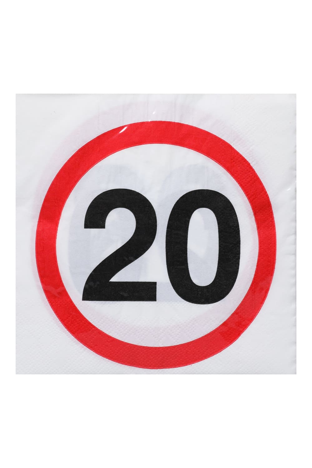 Diese Verkehrsschild Geburtstagsservietten sind perfekt als Geschenk oder Dekoration zum 20. Geburtstag oder fuer eine Jubilaeumsfeier. Eine Servietten Packung beinhaltet 20 Papierservietten. Die Groesse ist ca. 33 x 33 cm (offen).