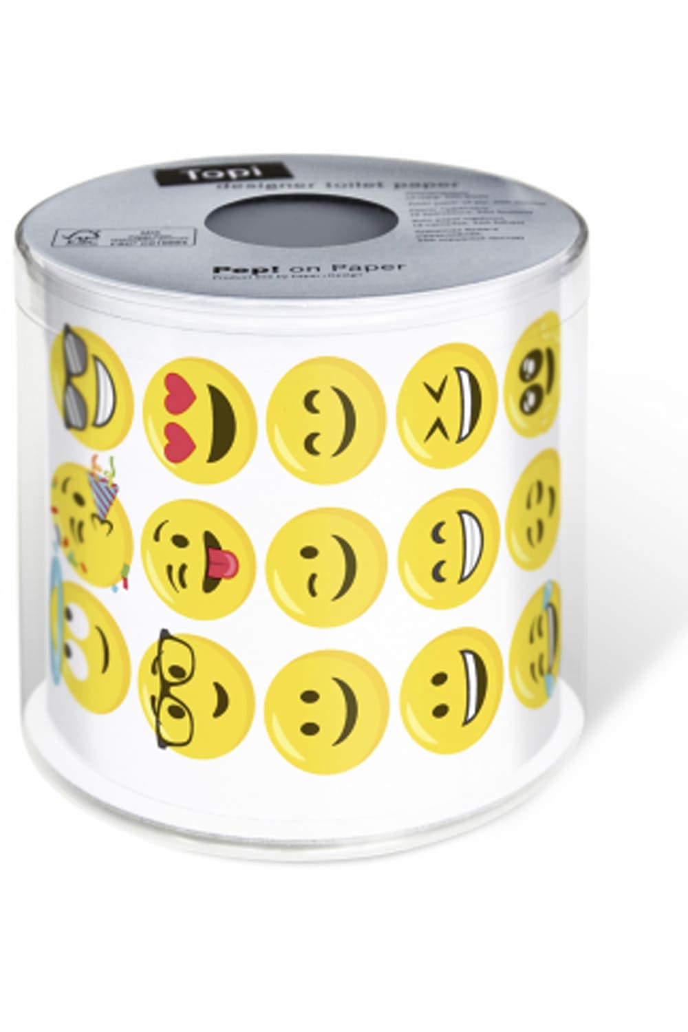 Dieses Smiley Toilettenpapier sorgt fuer die beste Unterhaltung auf dem Klo. Lustiges Klopapier mit mit absolutem Spassfaktor! Jetzt bei Geschenk Insel.