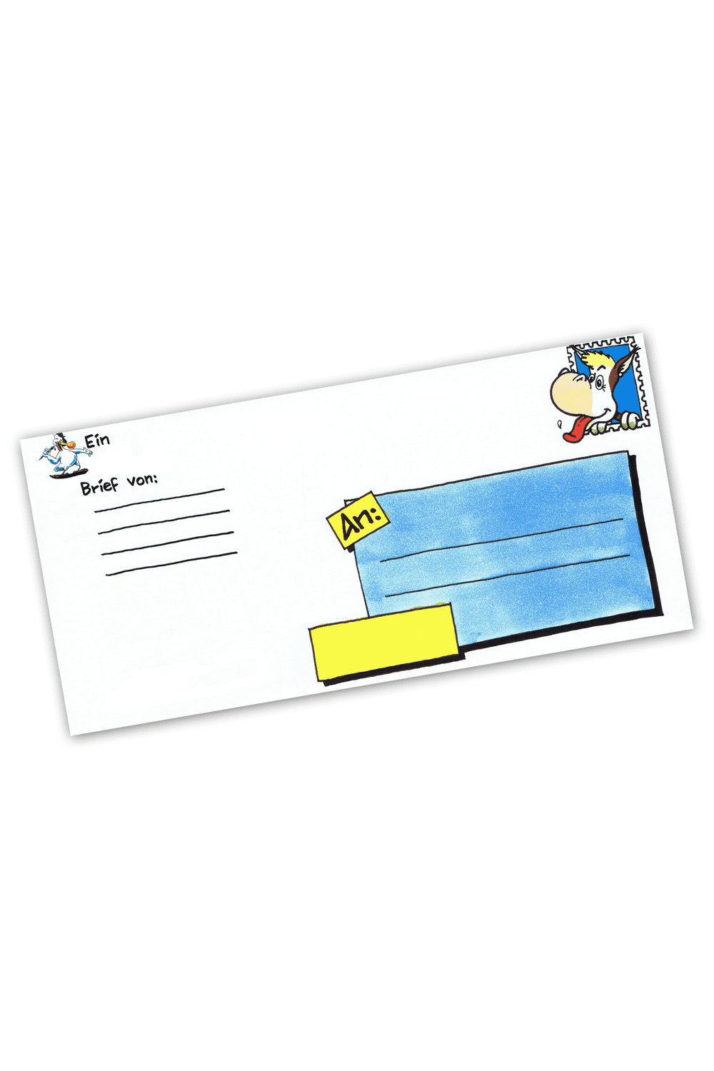 40. Geburtstag Glueckwunschkarte A3 mit Sprüche und einem Esel und Postkarte. Tolle Geburtstagskarte im Format A3 und XXL zum versenden per Post.