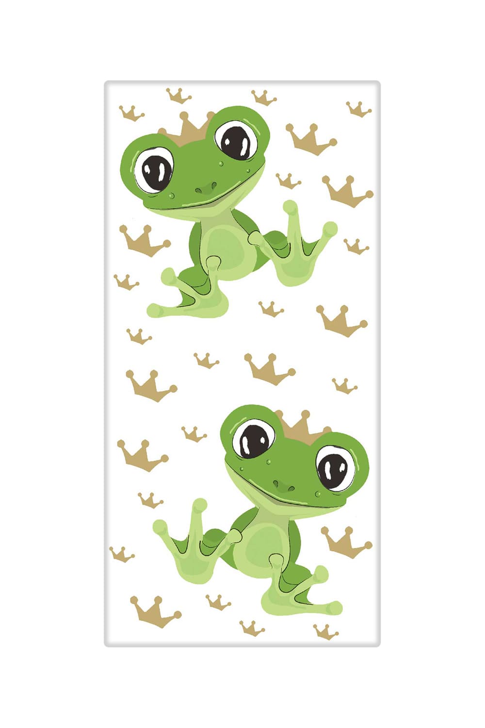 Froschkoenig Taschentuecher mit Krone und Frosch fuer die kalte Jahreszeit. Frosch Nastuecher und Motivtaschentuecher