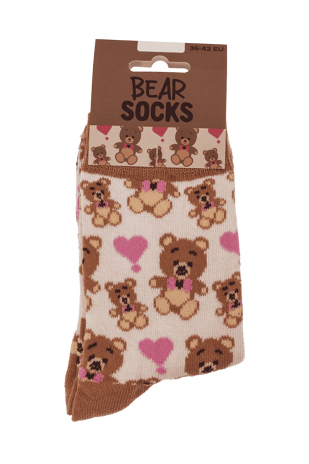 Witzige Spassocken mit Baer Motiv! Diese lustigen Socken sind ein ideales Geschenk! Die Motivsocken sind in der Einheitsgroesse (36/42) erhaeltlich. 