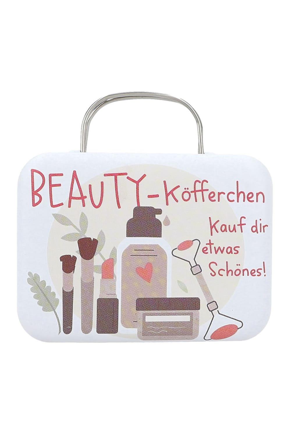 Dieser kleine Wunscherfueller Geldkoffer ist eine perfekte Geschenkidee um ein Geldgeschenk kreativ zu verpacken. Beauty-Koefferchen, kauf dir etwas schoenes! 