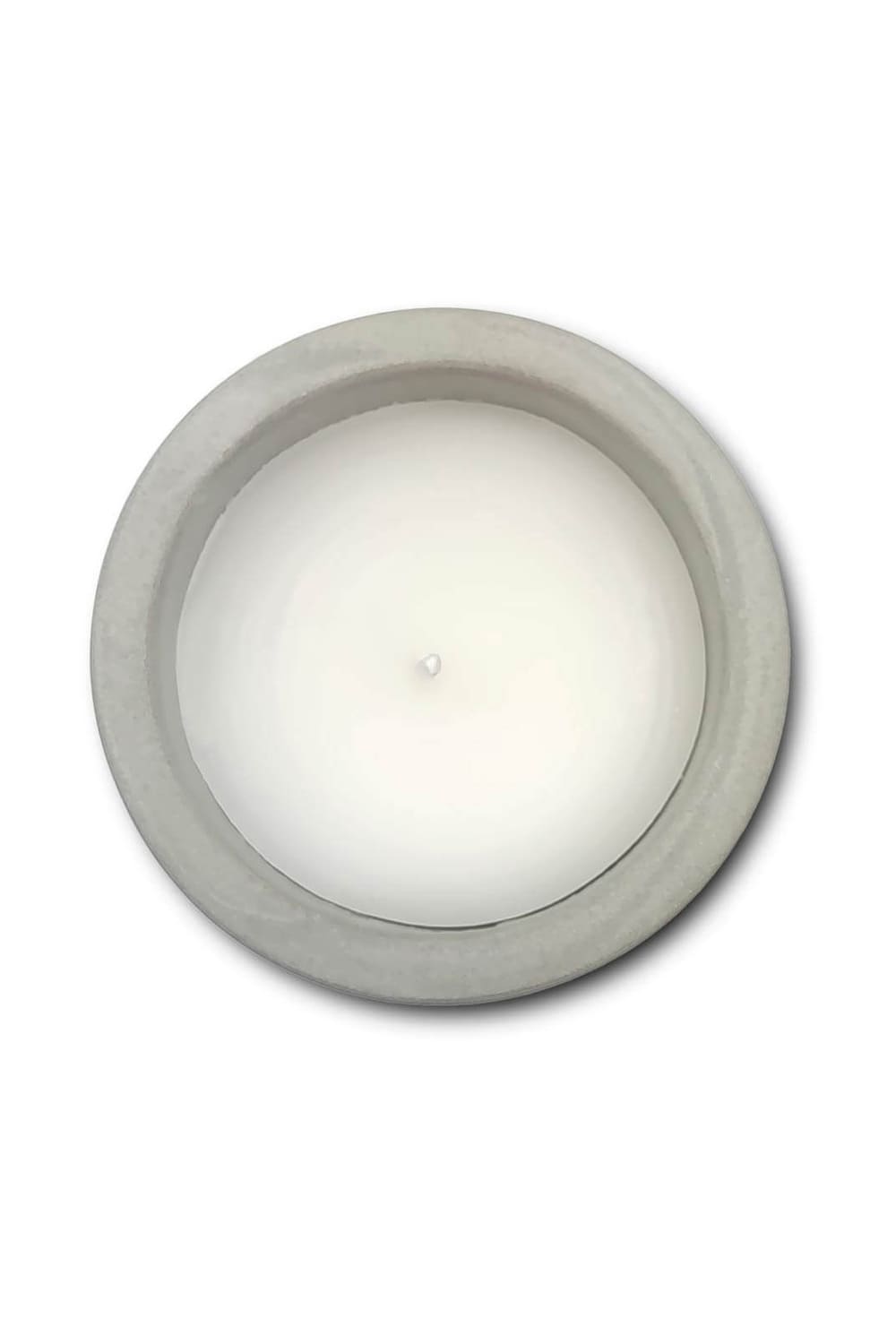 Kerze in Beton bei Geschenk Insel