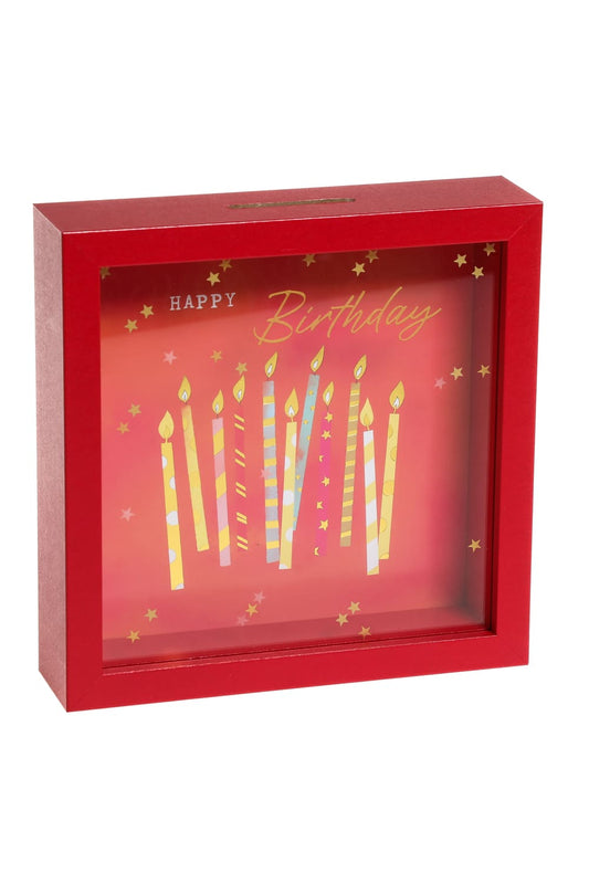 Das Sparkaesseli ist ein ideales Geschenk zum Geburtstag! Die Holz Sparkasse ist bedruckt mit der Aufschrift: Happy Birthday. Jetzt bei Geschenk Insel!