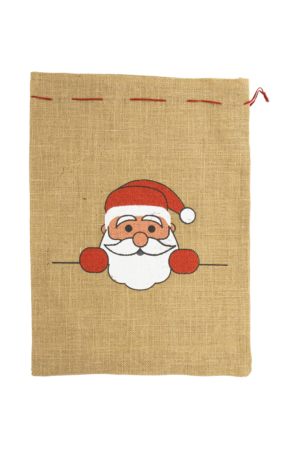 Der Chlaussack ist aus Jute und ist ca. 36 x 48 cm gross. Auf dem Jutesack ist ein Samichlaus aufgedruckt. Eine originelle und beliebte Geschenkverpackung fuer den Samichlaus Tag und die Weihnachtszeit. Einfach mit Leckereien und kleinen Geschenken befuellen! 