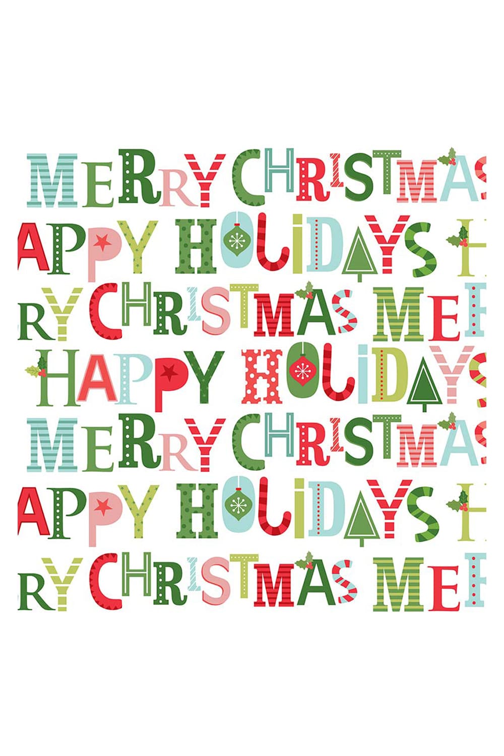 Die Christmas Holidays Servietten machen das Weihnachtsfest unvergesslich. Diese Weihnachtsservietten sind biologisch abbaubar und umweltfreundlich.