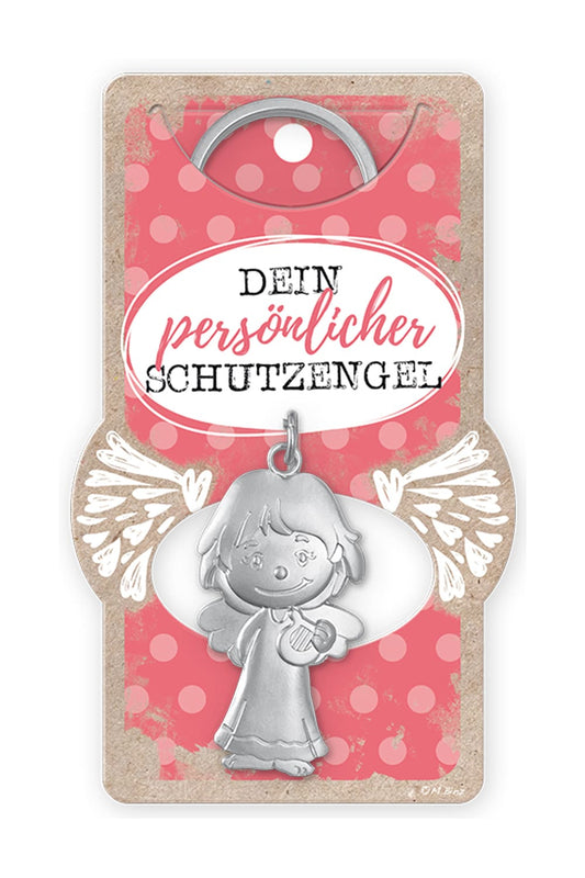 Der Schutzengel Anhaenger mit herziger Spruch-Kartonage in pink: Dein persoenlicher Schutzengel. Herziger Engel als Geschenk bei geschenkinsel.ch kaufen!